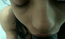 Brunette Slut Deepthroats Black Cock