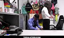 cute petite teen caught shoplifting, agrees to fuck officer for no charges 😏 daisy phoenix mike mancini