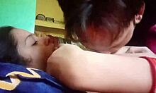 Kissing And Pressing Girlfriend Boobs Before Assfucking Anal And Riding