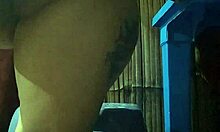 Stepmom relaxes while alone at home