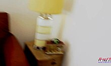 petite busty blonde annie archer masturbates with a sex toy and gives a bj