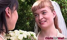 lesbian aussie bride gets fingered