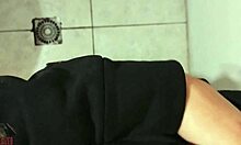 skinny solo guy blasts monster cock cum across shower floor pov