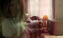 Caught spying, now roommate's big cock fucks my shaved pussy first time