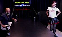 annie, nervous about anal in suruba tattoo session with group exposure?