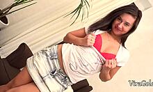 maria ivanova bends over for close-up creampie in her tight pussy