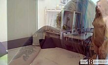 blonde bella mur fingers her wet pussy solo craving company at empty home