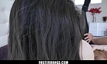 will foster teen let daddy impregnate her tight hole in taboo 3some?