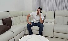 Horny Latina Slams Wet Pussy on Best Friend's Monster Cock