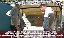 polish german stepsis gets outdoor garden pounding by big cock