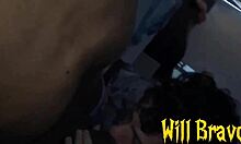 Grindr hookup! Married black guy takes me to motel for raw dick pounding?!