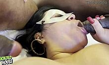 Casada's fat ass takes gangbang from hubby's friends in hardcore orgy