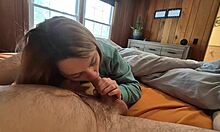 this couple's steamy sextape gets wild until the family dog crashes the fun