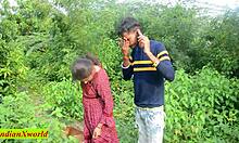 18yr boy pounds skinny gf doggystyle in wild jungle creampie!