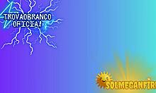 ugh, humiliating this small 18+ dick guy by letting a huge cock blast cum all over my tits - sol megan fire