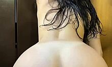 roommate steps right out of shower bends over for fat cock doggystyle