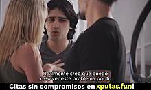 i mean two dudes just pound this hot blonde spanish sub's holes nonstop