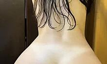 roommate steps right out of shower bends over for fat cock doggystyle