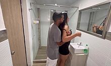 we sneak quick toilet fuck before parents arrive home