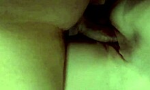 Hot blonde neighbor moans as old guy fills her face with cum