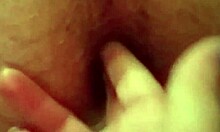 tattooed babe straps on and pegs stud's ass with wet hardcore toy play