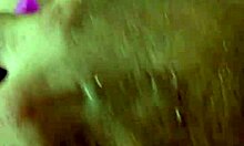 Chubby Brunette Gapes Ass with Rainbow Dildo Creampie