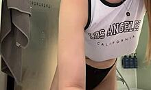 what happens when she fingers her pussy extremely in hotel room?