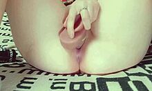 😍 18 year old perfect body teen shows virgin tight pussy then fucks it with huge dildo after college!