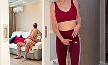 russian stepmom creampies me after watching girlfriend fuck