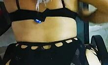 hidden in the storeroom my boss pulls down my skirt real quick