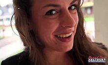 😍 busty brunette milf lilly m deepthroats cock then swallows hot cum load