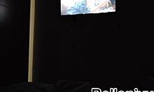 step-sister sneaks into my room at night and turns me into her sex slave on bed