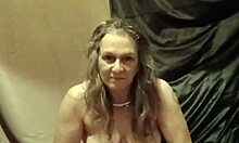 french esclave strips teases with dildo autoseance sexy homemade milf solo orgasm