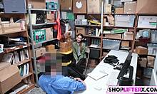 Shoplifting Teen 18+ Takes Cock Over Cops