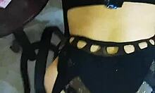 hidden in the storeroom my boss pulls down my skirt real quick