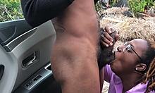 Hubby Watches BBC Action on Wife's Curves in Daylight