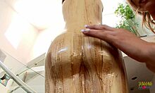 Her big cock boyfriend rims her ass - she begs him to explode everywhere!!