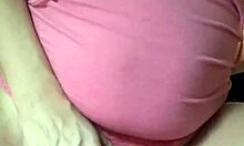 Clit rubbing escalates to golden shower leg-shaking orgasm climax