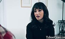 Stepdad's Big Carrot Keeps Skinny Teen Daughter Home - Panties Down Cowgirl Ride.