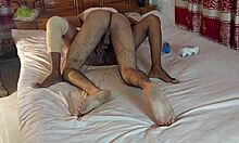 WHITE COCK DESTROYS BLACK PUSSY! Desi Couple Sumona and Manik End in Creampie.