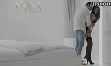 nicole black's hot intimate orgasm sex with real moaning and cum in mouth