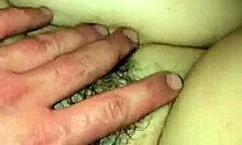 fucking chubby girl pounds her huge saggy boobs close-up pussy orgasm