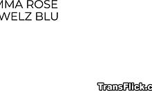 Trans yoga instructor emma rose fucks student jewelz blu hard in classroom