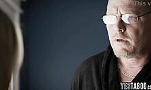 Latina teen babysitter bent over roughly pounded by boss's big cock doggystyle