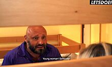 sexy 18yo teen moans as housekeeper fucks her tight pussy everywhere