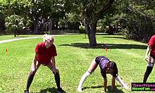 real teens 18+ love getting their pretty faces drenched in hot spunk at the party?