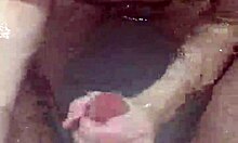 gf gives me the best bathroom handjob leading to underwater cum explosion