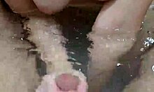 gf gives me the best bathroom handjob leading to underwater cum explosion