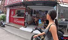 after market stroll and breakfast we sneak quickie fuck in shop 😏💦