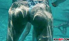 besties turn pool party into bisexual orgy fucking monster cocks 😜🏊‍♀️💦